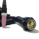 Torcia TIG raffreddamento ad aria serie 17 da 4 mt, attacco euro - Tecnista