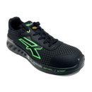 Scarpa antinfortunistica bassa nero/verde S3 UPOWER STEVE taglie da 40 a 45