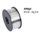 Filo ALMG5 per saldatura MIG diametro 0.8mm o 1.0mm bobina da Kg 0.4 - Tecnista