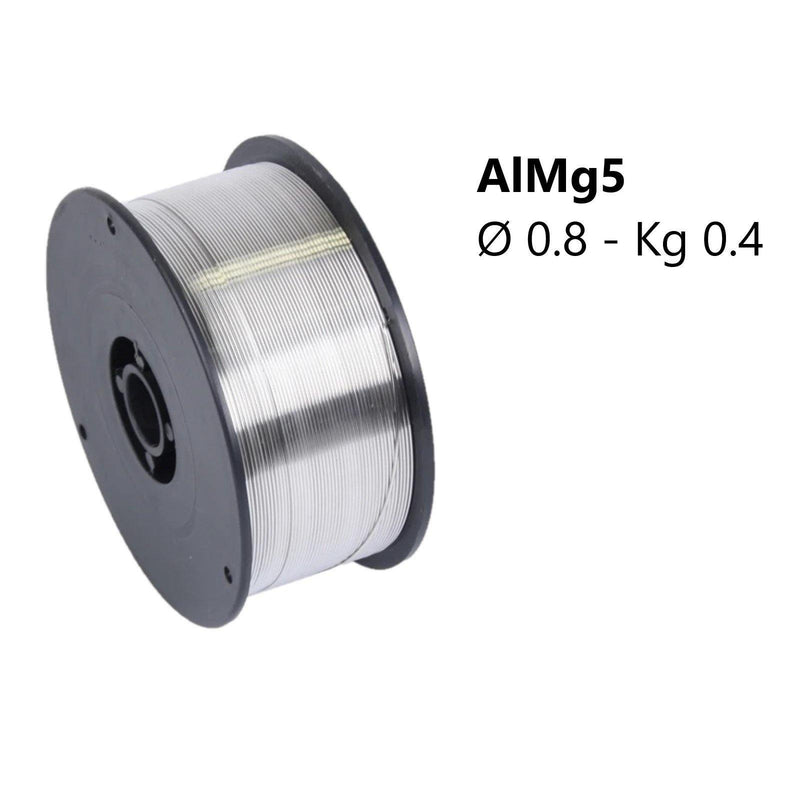 Filo ALMG5 per saldatura MIG diametro 0.8mm o 1.0mm bobina da Kg 0.4 - Tecnista