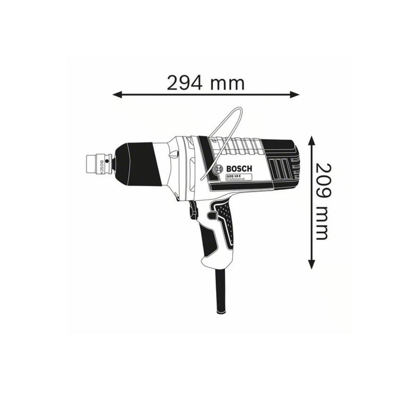Avvitatore-ad-impulsi-attacco-1/2"-quadro-500W-massimo-viti-M18-BOSCH-GDS-18E