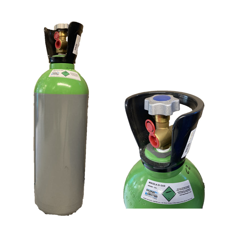 bombola-gas-Argon/CO2-Miscela-Ar/CO2-C2%-per-saldatura-14-litri-ricaricabile-nuova-generazione-con-valvola-residuale-per-saldobrasatura-saldatura-A-FILO-MIG