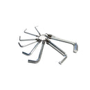 Set of 8 5/64 "to 3/8" inch Allen keys with SCU 914 GMP ring