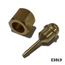 attacco-portagomma-con-dado-portagomma-3/8-Harris-tubo-3.2mm-ossigeno-gas-propano-acetilene