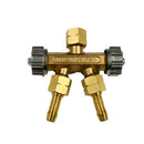 Valvola-derivazione-2-vie-con-rubinetto-epr-riduttore-di-pressione-GAS-OSSIGENO-attacco-3/8"-portagomma-da-8mm