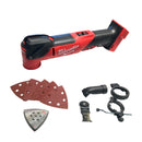 Utensile Multifunzione oscillante a batteria con velocità variabile e accessori MILWAUKEE M18 FMT-0X