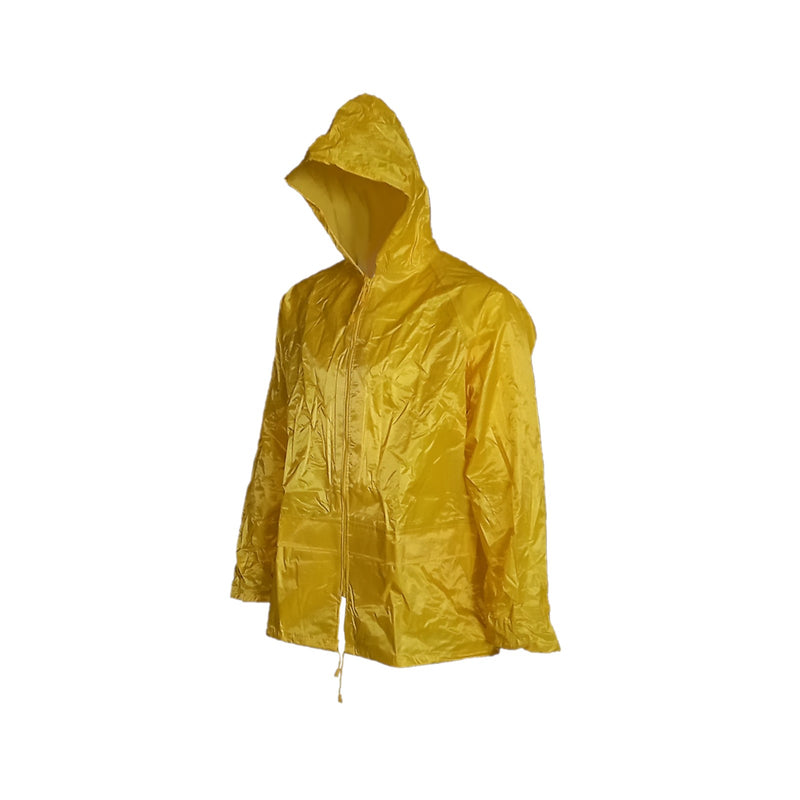Waterproof polyester trousers or jacket in YELLOW color Size L - XL - 2XL - 3XL STYLE