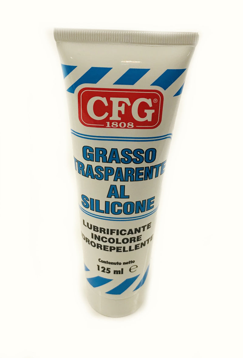 Grasso trasparente al silicone CFG in tubetto da 125 ml