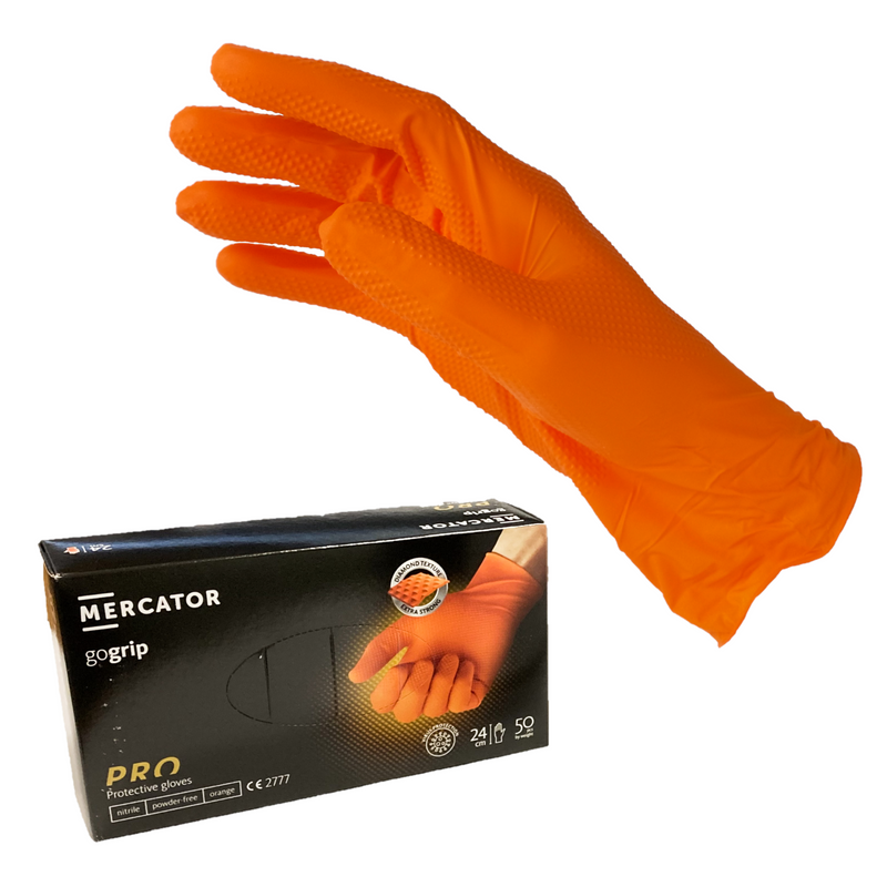 guanti-in-nitrile-arancio-usa-e-getta-senza-polveri-con-superficie-esterna-antiscivolo-taglia-M-L-XL-confezione-da-50paia