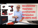 Milwaukee M18BPD-402C 18v TRAPANO AVVITATORE MANDR.13 MM 2 batt.4,0 ah Li-ion