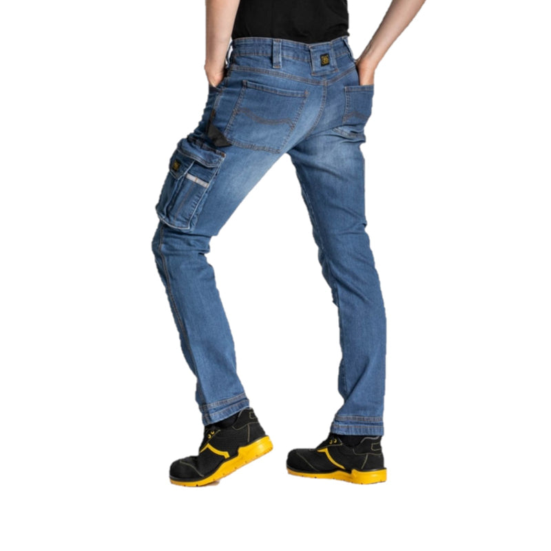 Pantalone da lavoro multi tasca Blue Jeans elasticizzati e resistenti JOB Lewis Workwear