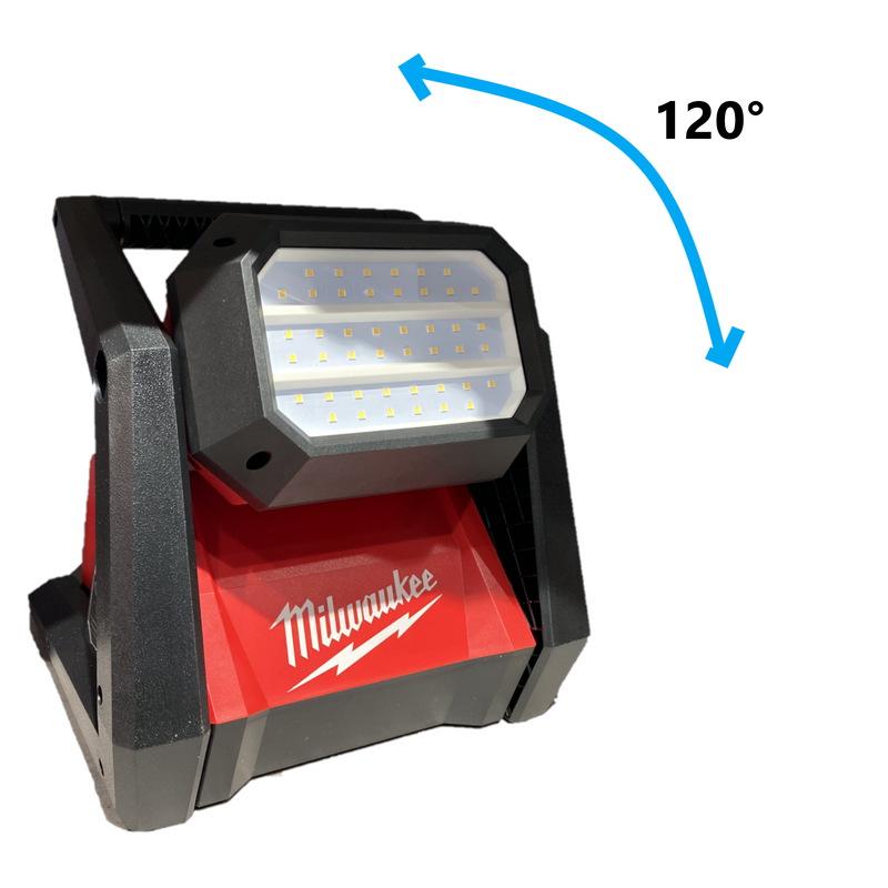 Lampada-faro-LED-da-cantiere-4000Lumen-a-3-intensità-alimentazione-a-cavo-elettrico-o-a-bratteria-18V-MILWAUKEE-M18-HOAL-0-batterie-non incluse