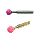 Moletta sferica con gambo diametro 6 mm in corindone rosa 4 modelli disponibili