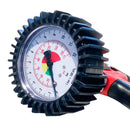 Pistola di gonfiaggio Professionale 0-12 bar con manometro D.80 e innesto rapido AIREX 812