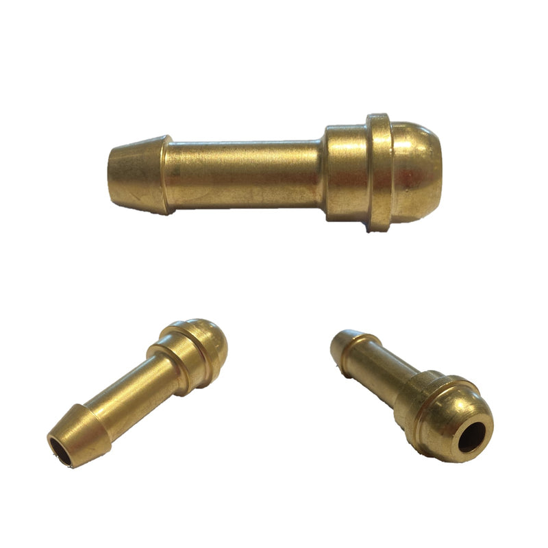 Hose connector for pipes from diam. 8 mm brazing torch fittings for 3/8 "Harris nuts