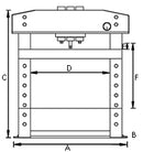 Pressa Idraulica 15 Tonnellate con manometro di controllo pressione cilindro laterale scorrevole WPP 15 E