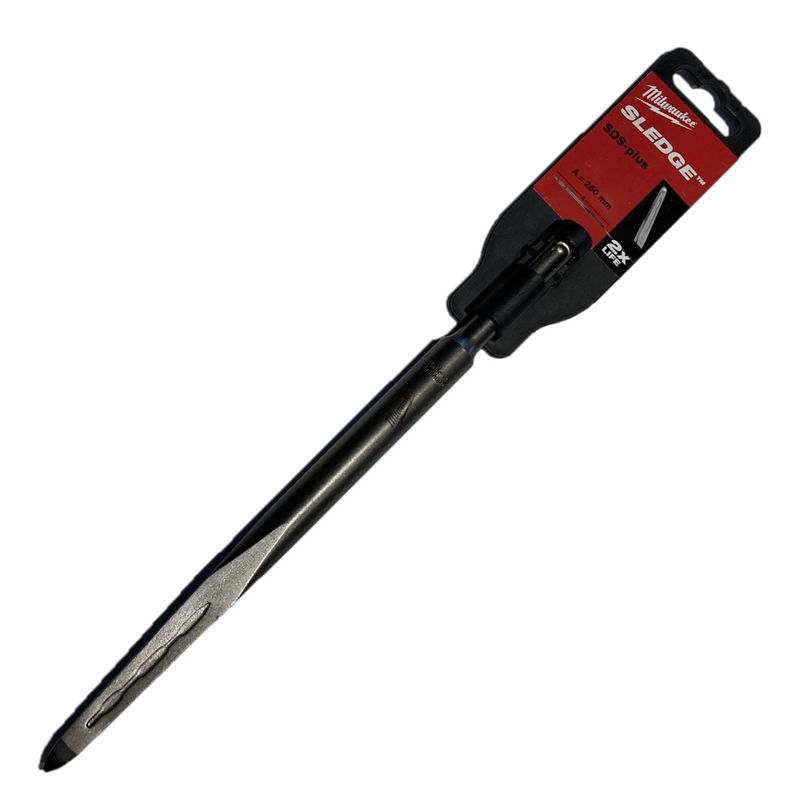 SDS-Plus Sledge Self-Sharpening Point Chisel 250 mm for MILWAUKEE demo