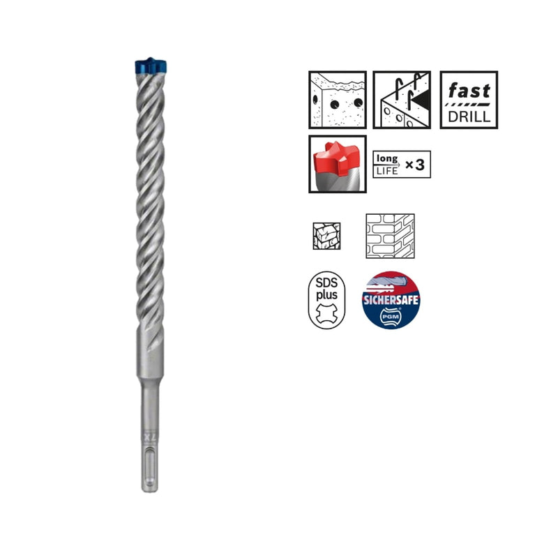 Bosch SDS Plus 7X EXPERT drills for concrete and masonry different formats available