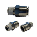 Raccordo diritto maschio conico teflonato ad incastro istantaneo att. 1/2"-1/4"-3/8" AIREX 351