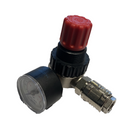 Riduttore con manometro aria compressa max 12 bar con rubinetto rapido 1/4" AIREX 455R