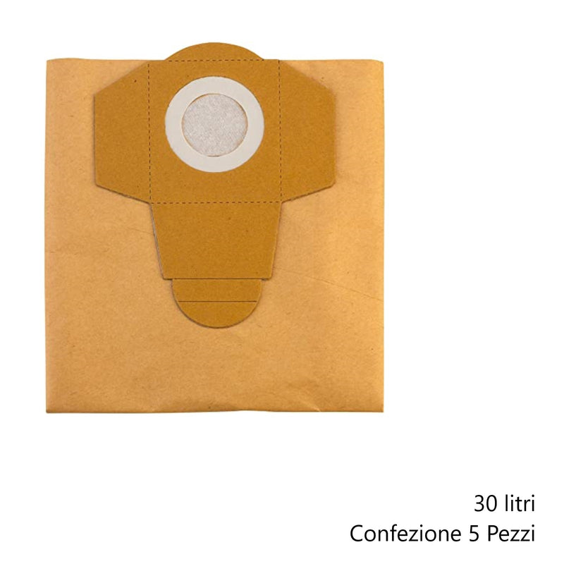 Sacchetti aspirapolvere in carta EINHELL 25l-30l confezione da 5 pezzi