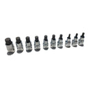 Socket wrench set for hexagonal screw att. 1/2 "chrome vanadium steel 10 pcs GEDORE