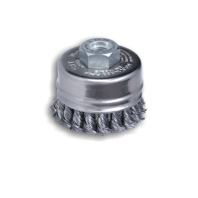 Steel brush SIT diam.70 mm for flex threaded hole M14 and twisted bunches wires