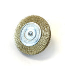 Spazzola in acciaio circolare con gambo diam. 6 mm