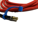 Torcia saldatura TIG cavo rosso extra flessibile raffreddamento aria lunghezza 4 metri serie 9