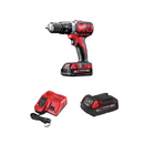 Trapano avvitatore con percussione compatto con 2 batterie M18 2.0AH MILWAUKEE BPD-202C