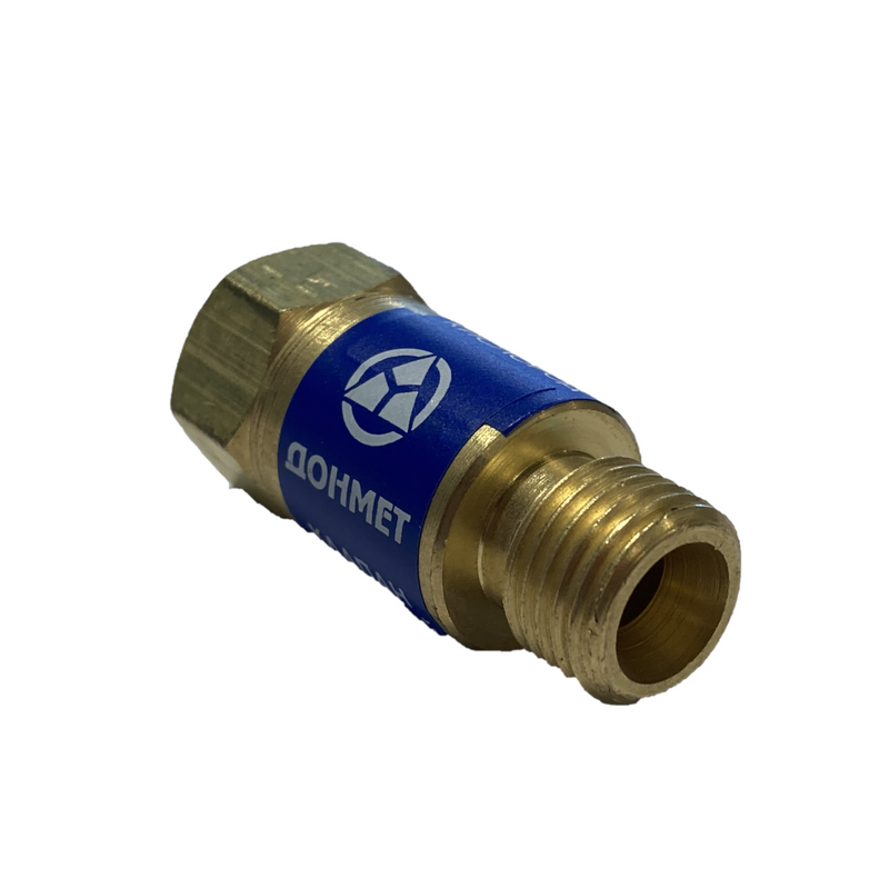 Oxygen safety valve M / F for brazing torch cutting Right nut 1/4 OXY CE